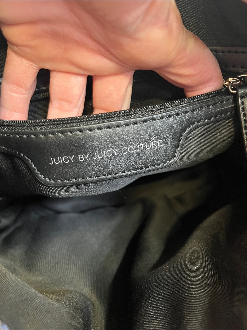 Juicy Couture Floral Drawstring Bucket Bag - Black Pink by - Picture 9 of 9